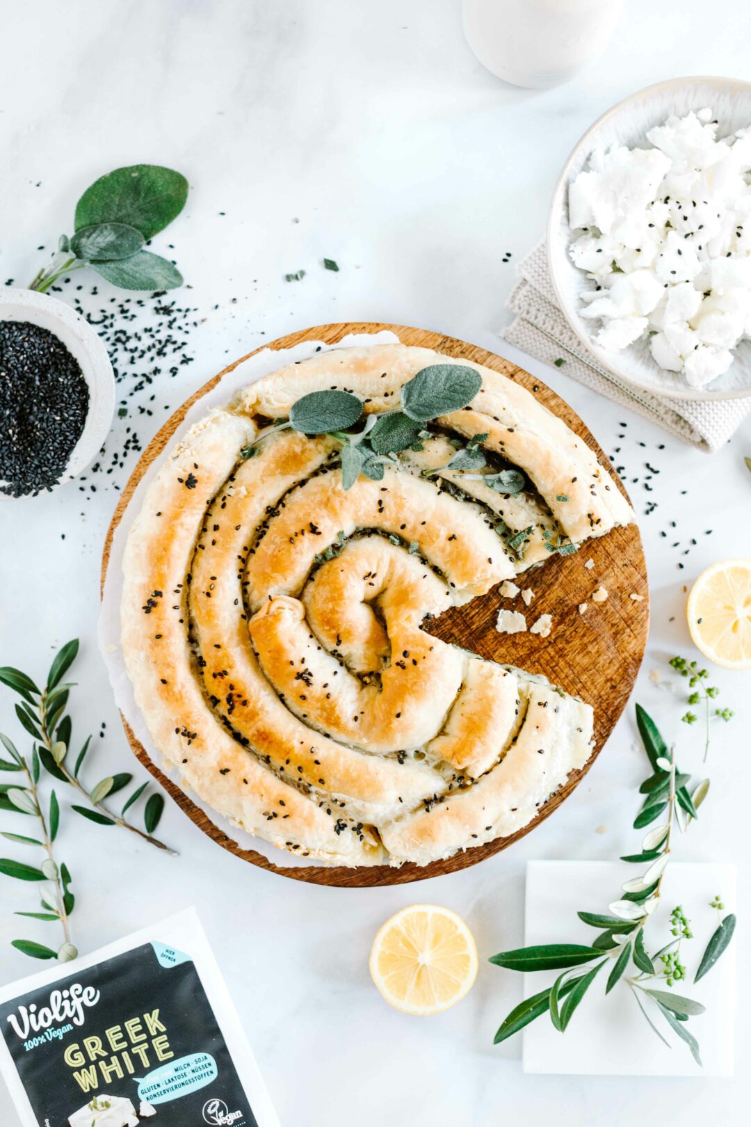 Spinatkuchen mit veganem Frischkäse - Jelena Maier