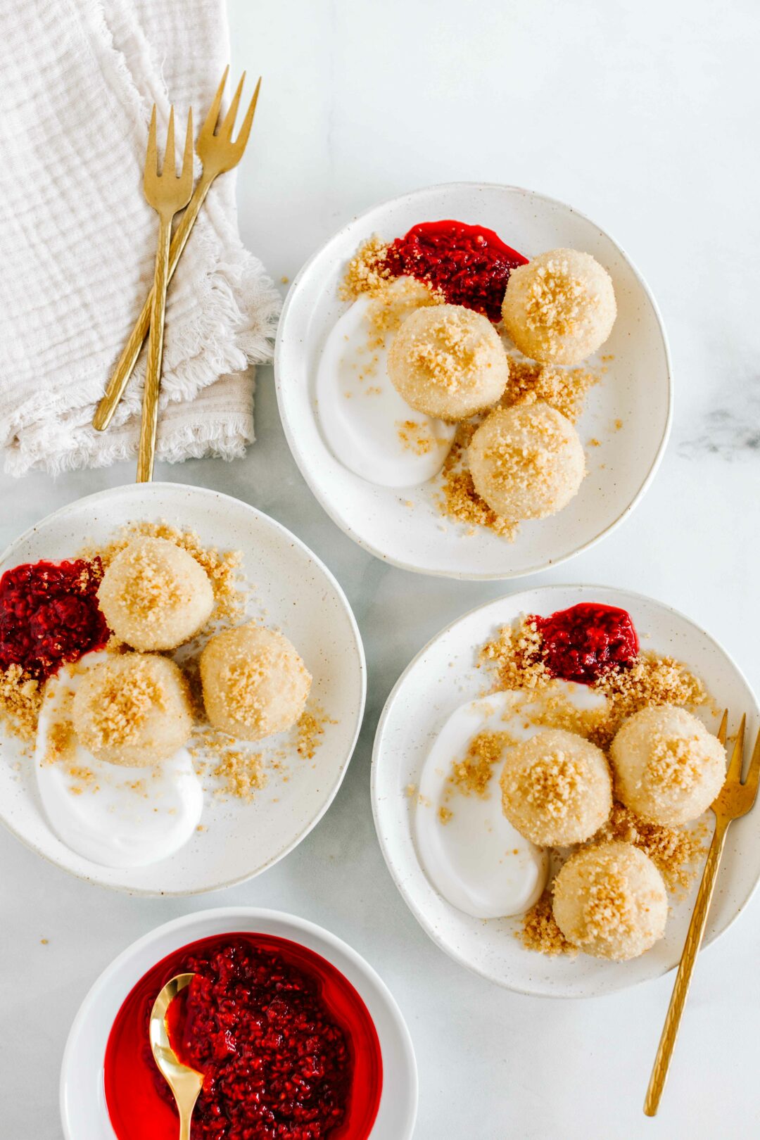 Vegane Topfenknödel